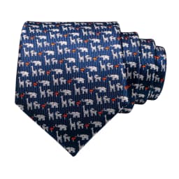 JEMYGINS New Design Animal Tie For Men Silk Woven Necktie 8cm Cartoon Dinosaur Fox Jacquard Fashion Party Wedding Gravata Gift