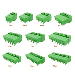 5Pair 15EDG KF2EDG 3.5mm 3.81mm 3.96mm 5.08mm PCB Screw Terminal Block 2-12Pin Male Plug Female Socket Pin Header Wire Connector