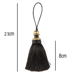 1Pc Golden Tassels Crafts Trim Hanging Rope Silk Fringe Curtain Decor Home Accessories Living Room Jewelry DIY Decorative