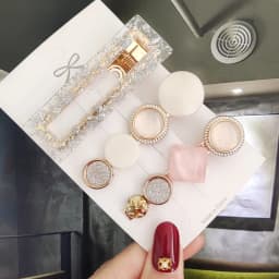 3/4pcs Set Pearl Hair Clip For Women Korean Hairpins Geometric Crystal Hair Barrettes Girl Hairgrip Hair Accessories