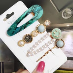 3/4pcs Set Pearl Hair Clip For Women Korean Hairpins Geometric Crystal Hair Barrettes Girl Hairgrip Hair Accessories