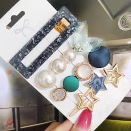3/4pcs Set Pearl Hair Clip For Women Korean Hairpins Geometric Crystal Hair Barrettes Girl Hairgrip Hair Accessories