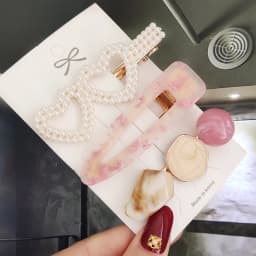 3/4pcs Set Pearl Hair Clip For Women Korean Hairpins Geometric Crystal Hair Barrettes Girl Hairgrip Hair Accessories