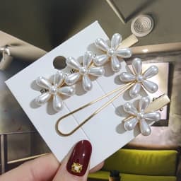 3/4pcs Set Pearl Hair Clip For Women Korean Hairpins Geometric Crystal Hair Barrettes Girl Hairgrip Hair Accessories