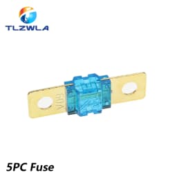 1Set ANS trumpet Fork Plug Fuse 20A 30A 40A 50A 60A 70A 80A 100A 150A 200A Bolt fixed insurance film + ANS-8 Safety plate base
