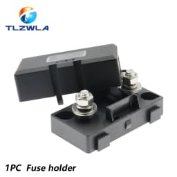 1Set ANS trumpet Fork Plug Fuse 20A 30A 40A 50A 60A 70A 80A 100A 150A 200A Bolt fixed insurance film + ANS-8 Safety plate base