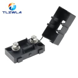 1Set ANS trumpet Fork Plug Fuse 20A 30A 40A 50A 60A 70A 80A 100A 150A 200A Bolt fixed insurance film + ANS-8 Safety plate base