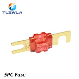 1Set ANS trumpet Fork Plug Fuse 20A 30A 40A 50A 60A 70A 80A 100A 150A 200A Bolt fixed insurance film + ANS-8 Safety plate base