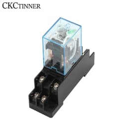 MY2NJ HH52P DPDT Miniature Coil Electromagnetic intermediate Relay  AC12V 24V DC24V AC110V 220V 8 Pin Relay with Socket Base