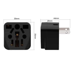 1PCS Universal German Russia AU UK Kr EU to US AC Power Socket America Plug US Travel Charger Japan Adapter Converter Type B 10A