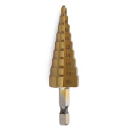 4 -32mm HSS titanium coated metal hex core drill bits High Speed Steel step drill bit set cone hole Wood cutter Taper metric