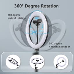 Youtube Shooting Vlog Selfie Circular Photo Ring Light Led Photographic Video Camera Lamp Studio Lighting Phone Holder