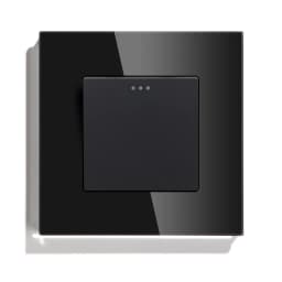 BSEED Mechanical Wall Light Switch Button 1/2/3Gang 1Way Crystal Glass Panel Power Switch On Off 250V White Black