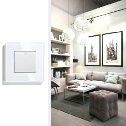 BSEED Mechanical Wall Light Switch Button 1/2/3Gang 1Way Crystal Glass Panel Power Switch On Off 250V White Black