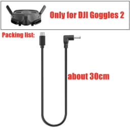 30/130CM Power Charging Cable for DJI FPV Goggles 2 Fast Charge Mobile Pwoer Supply Cable for DJI FPV Goggles 2