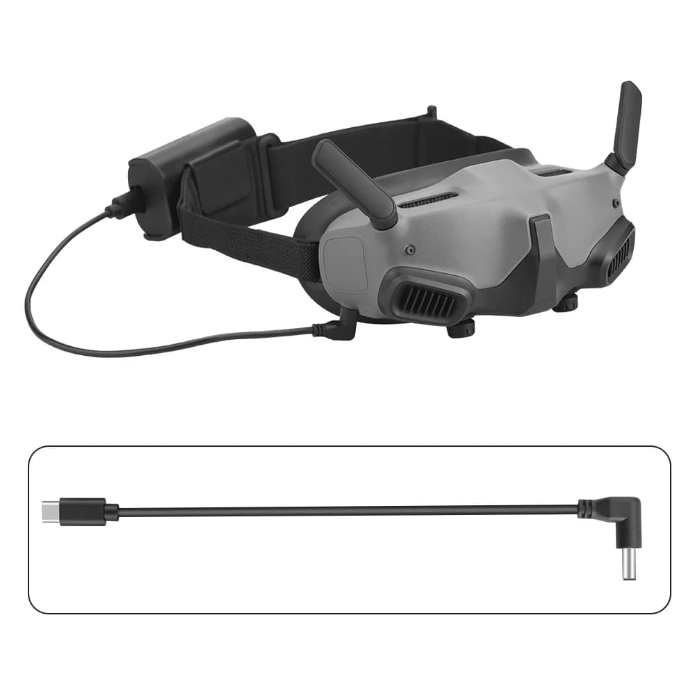 30/130CM Power Charging Cable for DJI FPV Goggles 2 Fast Charge Mobile Pwoer Supply Cable for DJI FPV Goggles 2