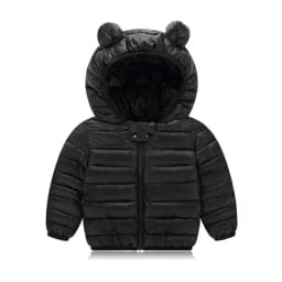 Cute Baby Girls Winter Clothes Kids Light Down Coats with Ear Hoodie Spring Girl Jacket Toddler Children Clothing for Boys Coat