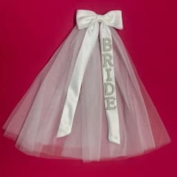 Bachelorette hen night Party Sash veil wedding bridal shower bride to be Honeymoon travel decoration gift present Photo props