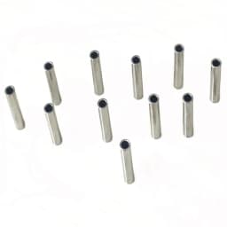 50-100pcs/lot stainless steel fishing line Aluminum Crimp sleeve copper tube Wire Pipe Crimp Sleeves Fishing Tackle accessories