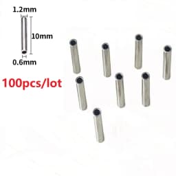 50-100pcs/lot stainless steel fishing line Aluminum Crimp sleeve copper tube Wire Pipe Crimp Sleeves Fishing Tackle accessories