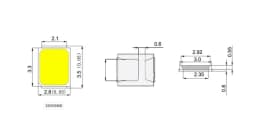 200PCS/LOT 2835 3V SMD Pure /Natural/ Warm /Cool White LED 23-26LM Bright Lamp Beads Light Emitting Diode