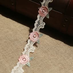 1Y Handmade Lace Ribbon Fabric Lace Trimmings for Sewing Accessories Wedding Decoration DIY Craft Supplies