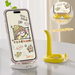 Hot-Selling Cute Cartoon Cat Phone Stand, Desktop Lazy Holder, Creative Cute Pet Phone Rack for Office