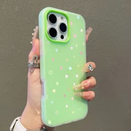 Cute Pastel Color Colorful Star Pattern Phone Case For iPhone 11 12 13 14 15 16 17 Pro 18 Pro Max 16E Air XS XR X 7 8 Plus Cover