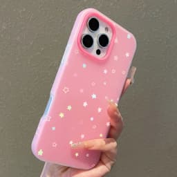 Cute Pastel Color Colorful Star Pattern Phone Case For iPhone 11 12 13 14 15 16 17 Pro 18 Pro Max 16E Air XS XR X 7 8 Plus Cover