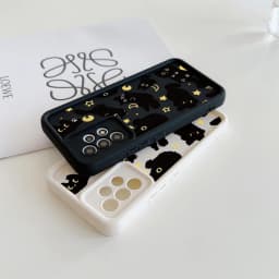 Y2K Moon Star Black Cat Case For Samsung Galaxy S25 FE S24 S26 Ultra Plus A17 A56 A36 A26 A16 A55 A54 A53 A23 A34 A35 A07 A06 5G
