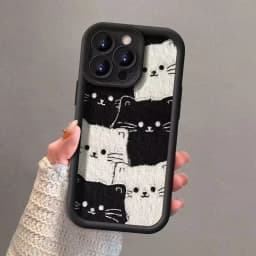 Y2K Moon Star Black Cat Case For Samsung Galaxy S25 FE S24 S26 Ultra Plus A17 A56 A36 A26 A16 A55 A54 A53 A23 A34 A35 A07 A06 5G