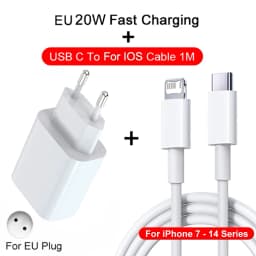 PD 20W USB C Charger For Apple iPhone 16 15 13 12 11 14 Pro Max 7 8 Plus X XS Fast Charging USB C Date Cable Charger Accessories