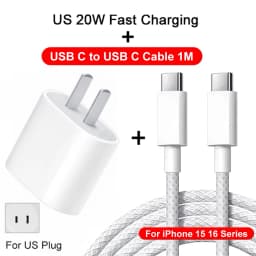 PD 20W USB C Charger For Apple iPhone 16 15 13 12 11 14 Pro Max 7 8 Plus X XS Fast Charging USB C Date Cable Charger Accessories