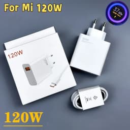 For Xiaomi 120W Charger EU Turbo Fast Charge Adapter 6A Type C Cable For Gan3 Poco F4 GT MI 11T 12S Pro Redmi Note 11 Pro+ 5G