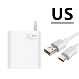 For Xiaomi 120W Charger EU Turbo Fast Charge Adapter 6A Type C Cable For Gan3 Poco F4 GT MI 11T 12S Pro Redmi Note 11 Pro+ 5G