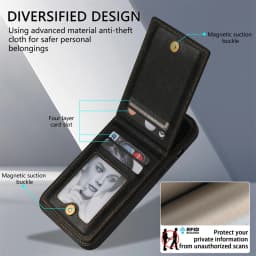 Wallet Magnetic Flip Sidestick Hardware Anti-theft Brush Leather Case For iPhone 17 Air 16e 16 Pro Max 15 Plus 14 13 12 11 XR