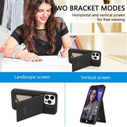 Wallet Magnetic Flip Sidestick Hardware Anti-theft Brush Leather Case For iPhone 17 Air 16e 16 Pro Max 15 Plus 14 13 12 11 XR