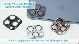 2Pcs Metal Alloy Camera Lens 9H Tempered Glass Protector For iPhone 11 12 13 mini 14 15 16 Pro Max Plus Full Cover Len Film