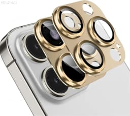 2Pcs Metal Alloy Camera Lens 9H Tempered Glass Protector For iPhone 11 12 13 mini 14 15 16 Pro Max Plus Full Cover Len Film