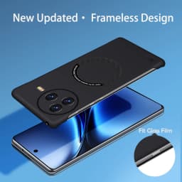 Luxury Ultra Slim Magnetic Frameless Solid Color Phone Case for Xiaomi Poco F7 Ultra F6 F5 F4 F3 X7 X6 Pro Shockproof Cover