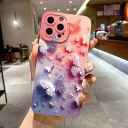 Luxury Romantic Watercolor Butterfly Flower Case For Xiaomi Redmi Note 14 13 12 Pro Plus 12S 11S 11 10 Redmi 13 12 14C 13C Cover