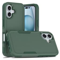 Shockproof Two-Layer Protection Phone Case For iPhone 16 15 14 13 12 11 Pro Max X S XR Luxury Contrasting Armour Anti-Drop Cover