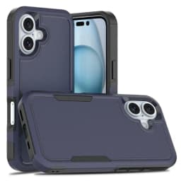Shockproof Two-Layer Protection Phone Case For iPhone 16 15 14 13 12 11 Pro Max X S XR Luxury Contrasting Armour Anti-Drop Cover