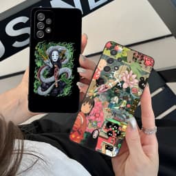 Spirited Away Phone Case for Samsung Galaxy A73 72 71 70 56 55 54 53 52 36 35 34 23 16 15 5G Black Cellphones Cover Smartphone