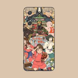 Spirited Away Phone Case for Samsung Galaxy A73 72 71 70 56 55 54 53 52 36 35 34 23 16 15 5G Black Cellphones Cover Smartphone