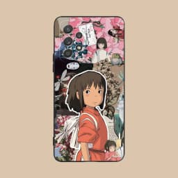 Spirited Away Phone Case for Samsung Galaxy A73 72 71 70 56 55 54 53 52 36 35 34 23 16 15 5G Black Cellphones Cover Smartphone