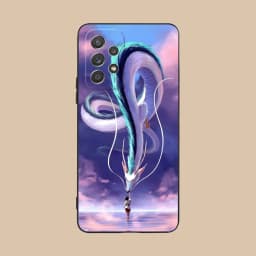 Spirited Away Phone Case for Samsung Galaxy A73 72 71 70 56 55 54 53 52 36 35 34 23 16 15 5G Black Cellphones Cover Smartphone