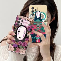 Spirited Away Phone Case for Samsung Galaxy A73 72 71 70 56 55 54 53 52 36 35 34 23 16 15 5G Black Cellphones Cover Smartphone