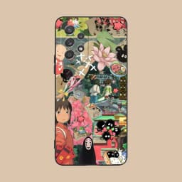 Spirited Away Phone Case for Samsung Galaxy A73 72 71 70 56 55 54 53 52 36 35 34 23 16 15 5G Black Cellphones Cover Smartphone