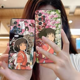 Spirited Away Phone Case for Samsung Galaxy A73 72 71 70 56 55 54 53 52 36 35 34 23 16 15 5G Black Cellphones Cover Smartphone